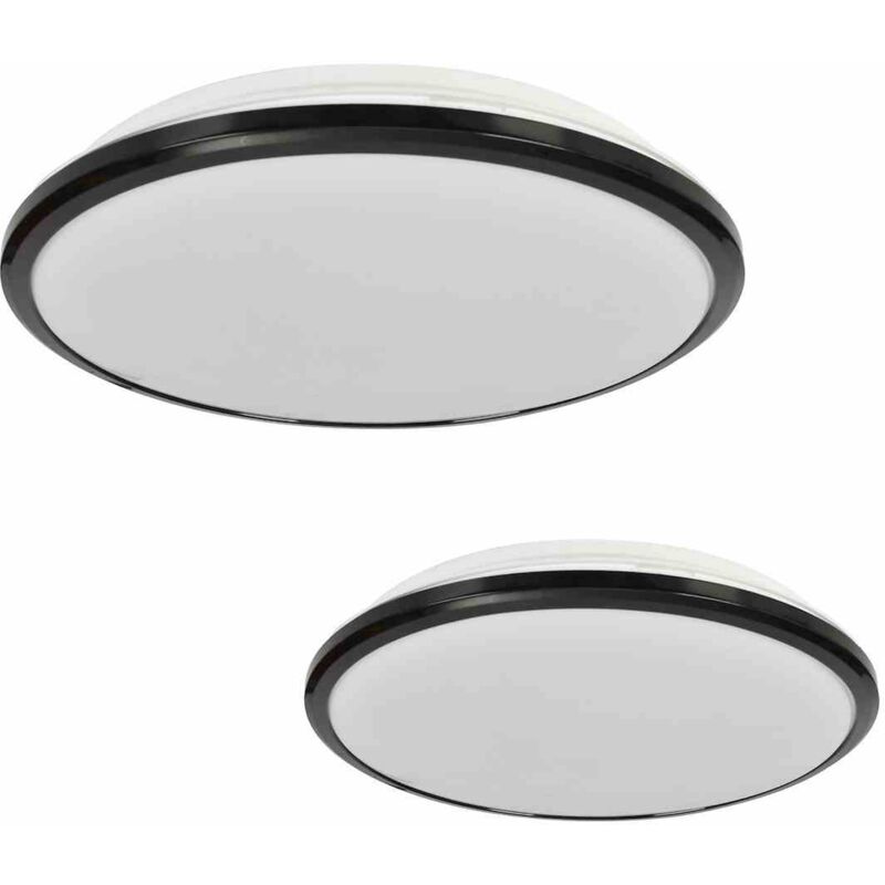 foto del prodotto lampada da soffitto terma black 24w led ip44 360 mm