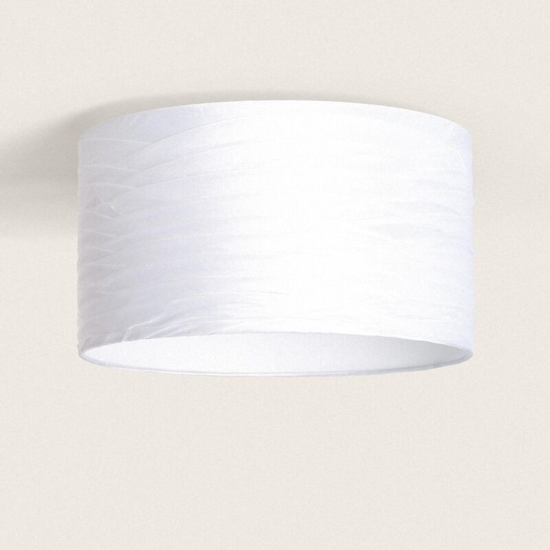 foto del prodotto lampada da soffitto tessuto marissa bianco