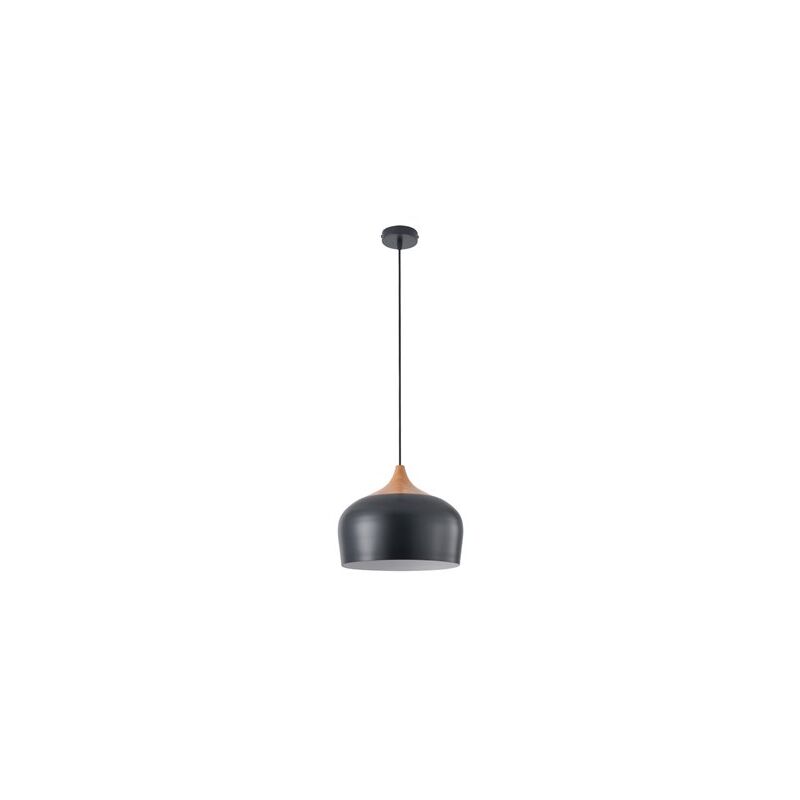 foto del prodotto lampada da soffitto zora nera 1xe27