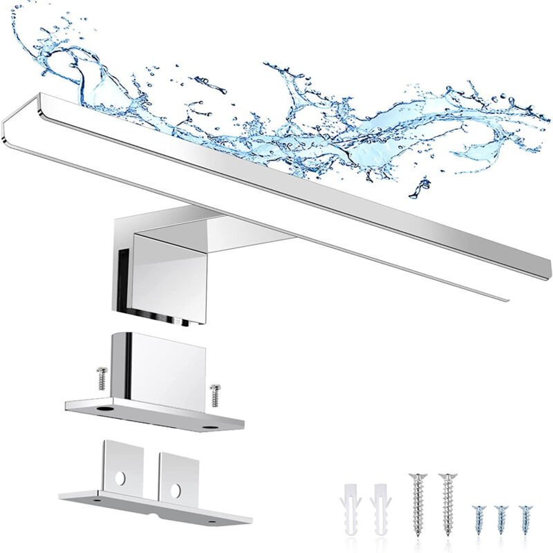 foto del prodotto lampada da specchio a led 2 in 1 ip44 lampada da bagno bianco neutro luce da trucco 230v lampada da armadio lampada da specchio per armadietto