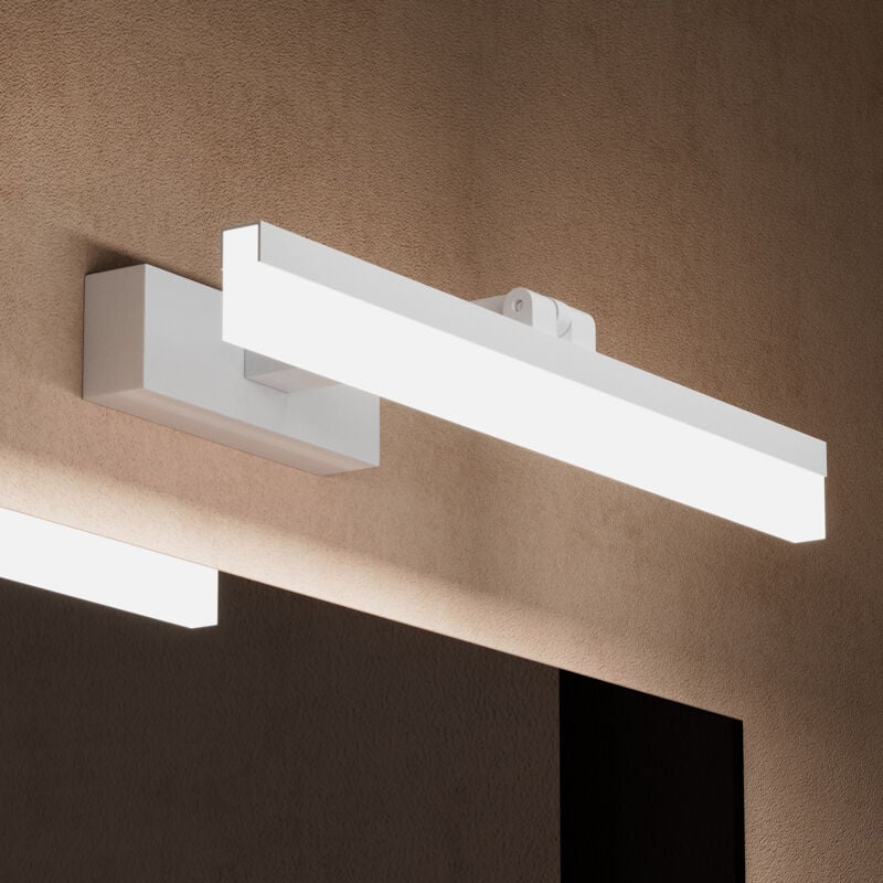 foto del prodotto lampada da specchio a led per bagno, applique specchio, applique murali, illuminazione da parete, luce bianca per trucco, bianca sabbia, 40cm, 9w,