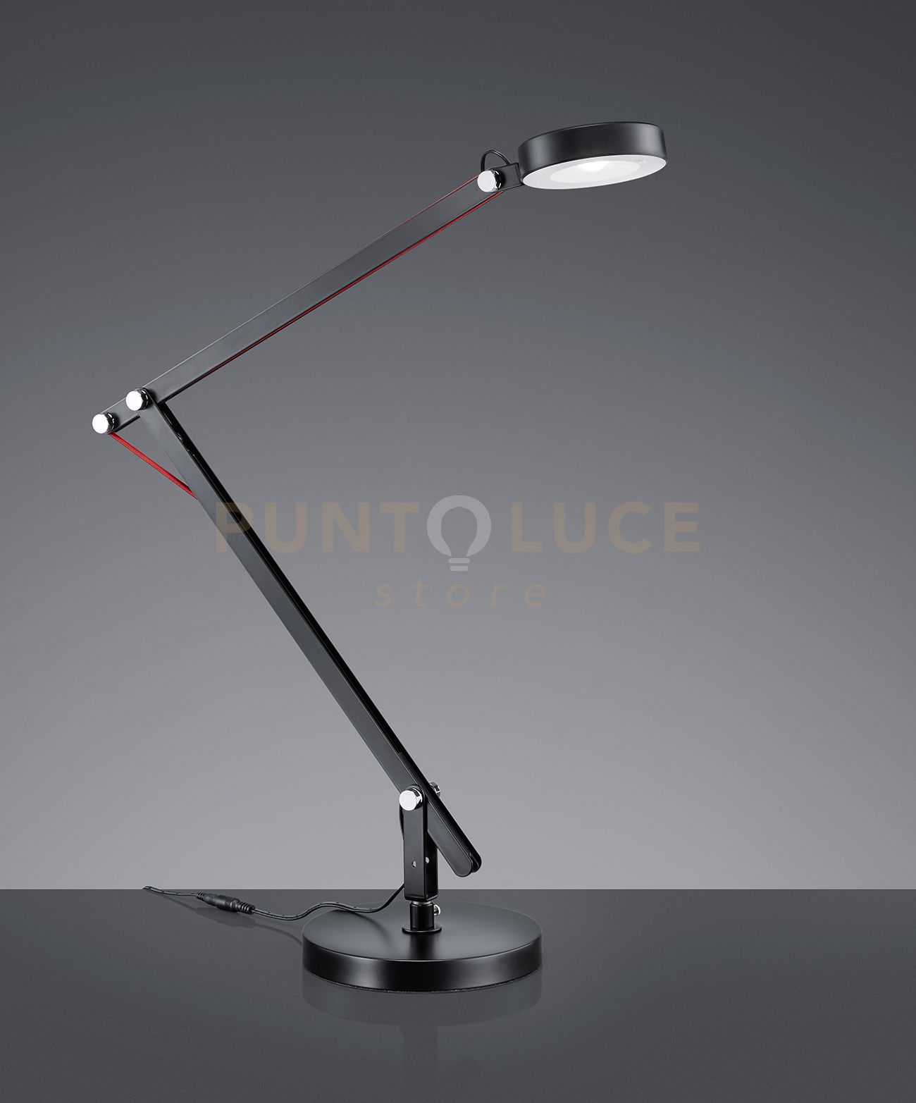 foto del prodotto lampada da studio led nera base morsetto amsterdam 527920102