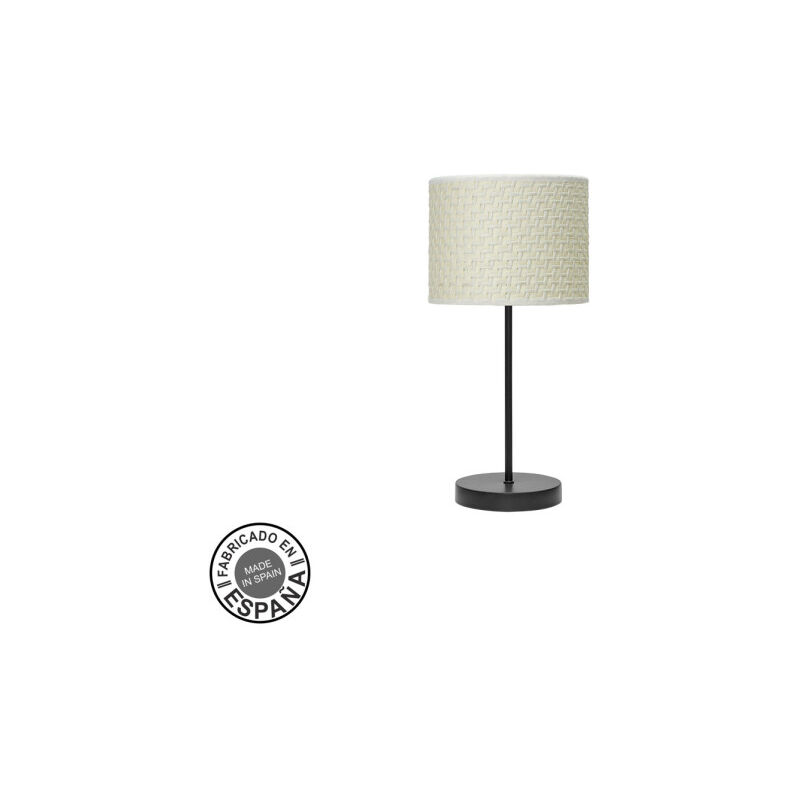 foto del prodotto lampada da tavolo 1xe14 nero/marrone bianco 42x17x17 cm