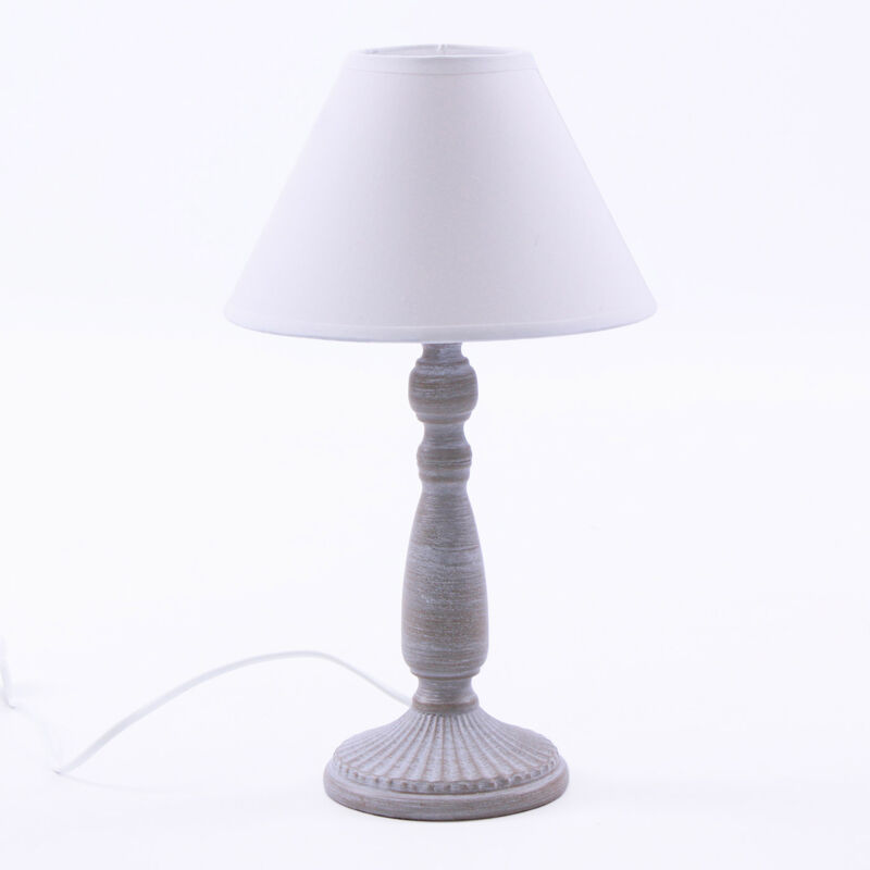 foto del prodotto lampada da tavolo 20xh34 cm in metallo grigio
