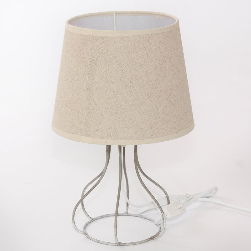 foto del prodotto lampada da tavolo 21xh30 cm in metallo grigio