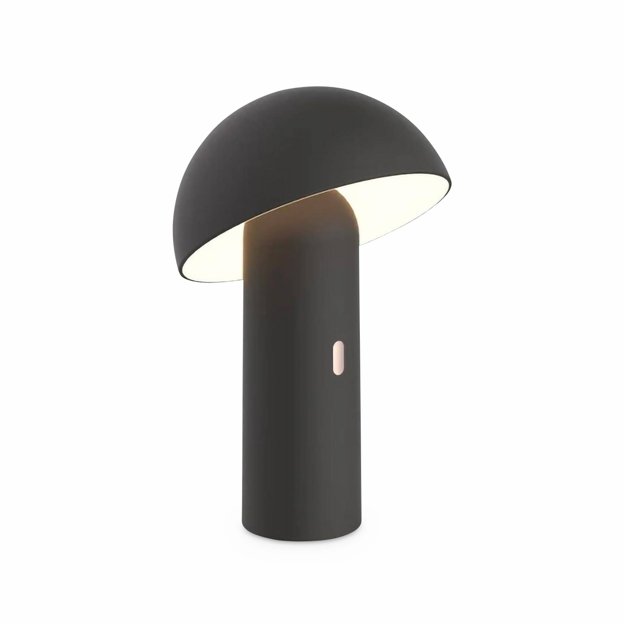 foto del prodotto lampada da tavolo a batteria nomadic con testa orientabile, 28cm, nero