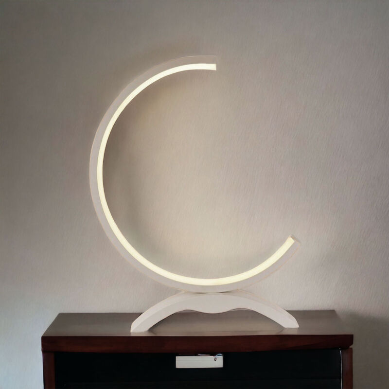 foto del prodotto lampada da tavolo a led abatjour dal design moderno per comodino notturna luce bianca 4000k