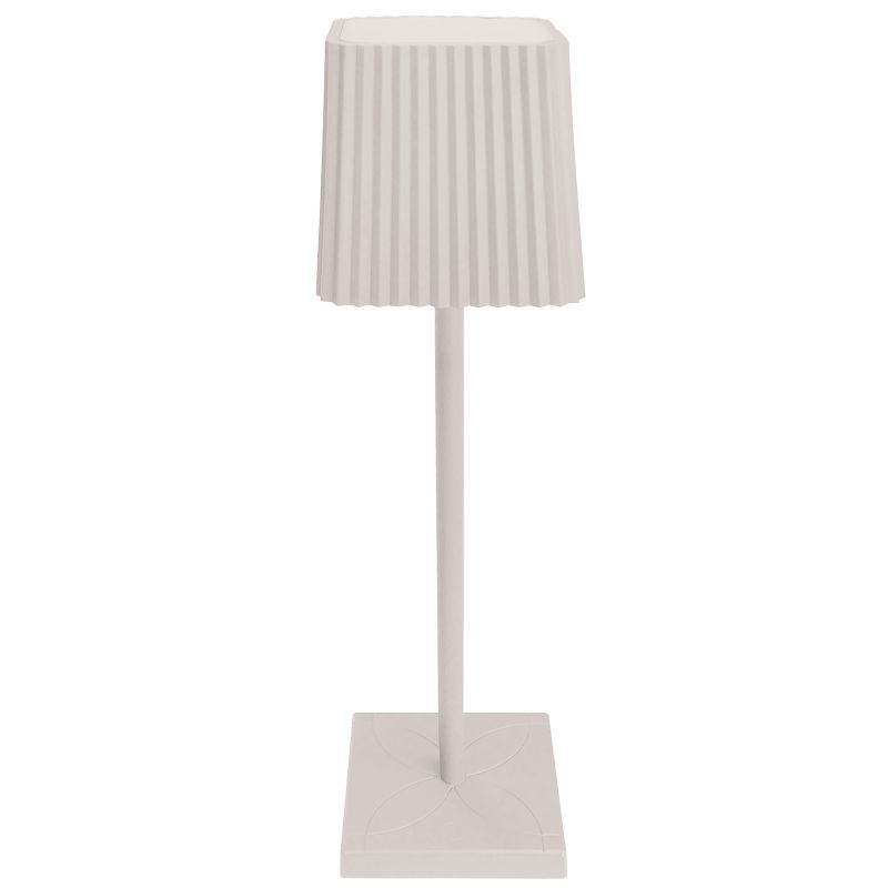 foto del prodotto lampada da tavolo a led bianco senza filo dimmer luce calda touch ricarica usb