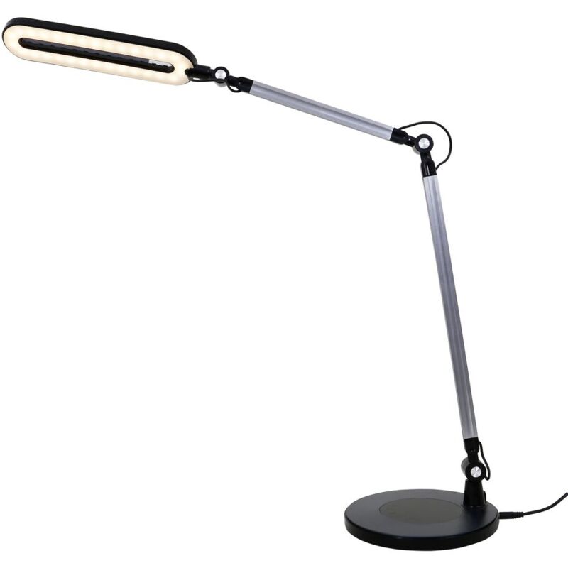 foto del prodotto lampada da tavolo a led dimmerabile con dimmer touch cct 9 w nero plastica briloner