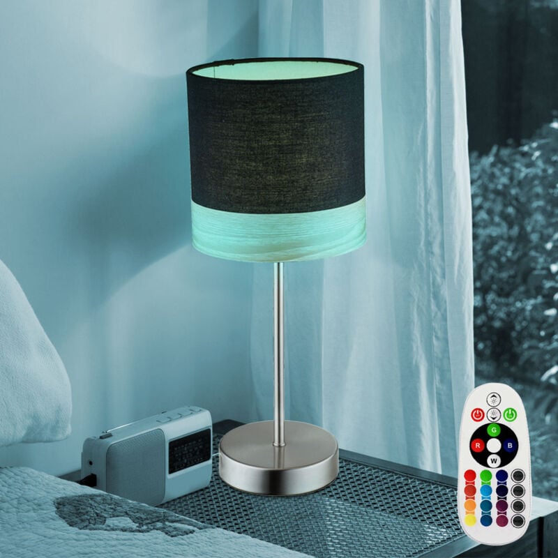 foto del prodotto lampada da tavolo a led dimmerabile con telecomando e lampada da comodino lampada da tavolo lampada da lettura lampada da camera da letto, cambio