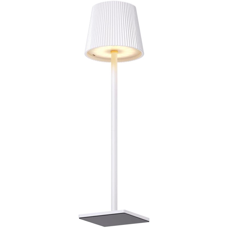 foto del prodotto lampada da tavolo a led lampada da tavolo senza fili, lampada da tavolo a led dimmerabile al tocco, bianca