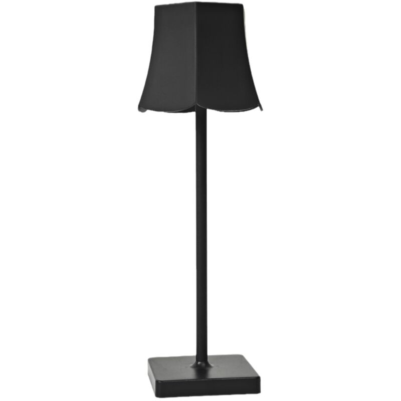 foto del prodotto lampada da tavolo a led, lampada da tavolo senza fili, lampada da tavolo a led dimmerabile sensibile al tocco nero 