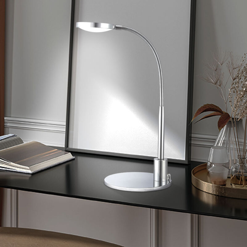 foto del prodotto lampada da tavolo a led lampada di design fenicottero nero lampada da salotto lampada laterale, 6w 550lm bianco caldo, lxh 14 x 35 cm