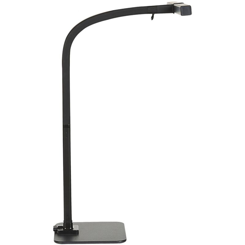 foto del prodotto lampada da tavolo a led nera 48 cm materiale sintetico luce sensore 3 colori kouris