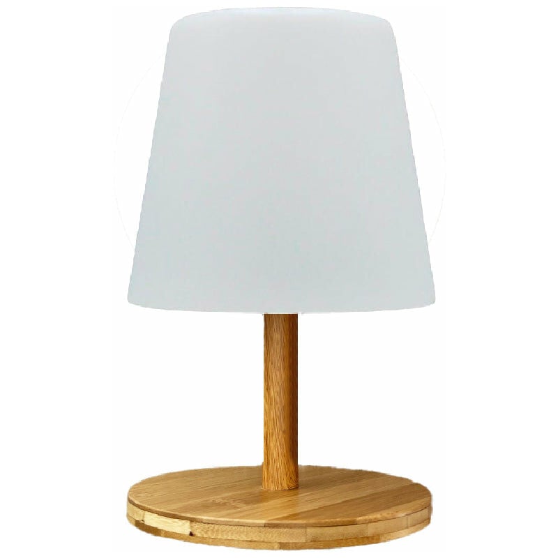 foto del prodotto lampada da tavolo a led senza fili h25cm standy mini wood