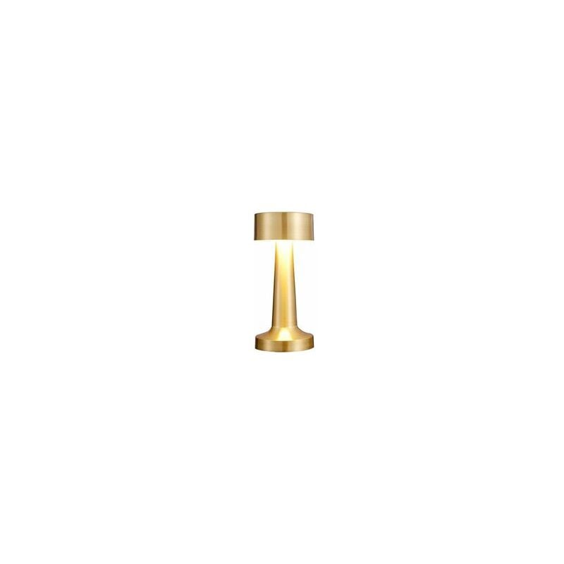 foto del prodotto lampada da tavolo a led senza fili luce notturna con sensore tattile a led ricaricabile vintage, luminosit regolabile in 3 colori per bar,