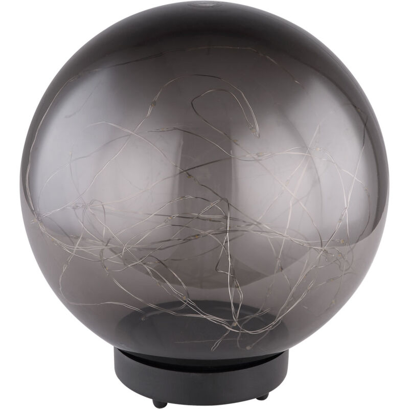 foto del prodotto lampada da tavolo a led solare da esterno lampada da giardino fata luci faretti a sfera lampada da parco fumo
