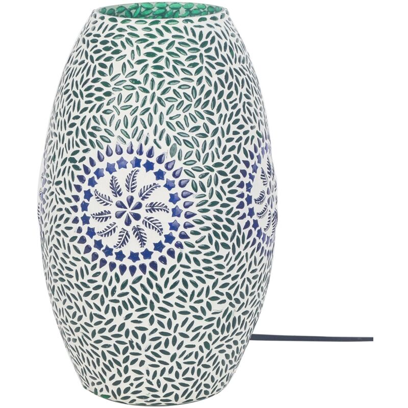 foto del prodotto lampada da tavolo a mosaico lampade verdi 32x18x18 cm lampada da tavolo araba esotica signes grimalt
