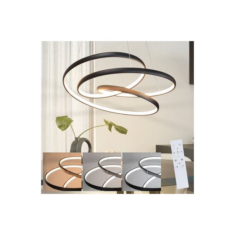foto del prodotto lampada da tavolo a sospensione lampada da tavolo a led 55w dimmerabile a sospensione 50cm lampada con telecomando lampada da tavolo a sospensione,