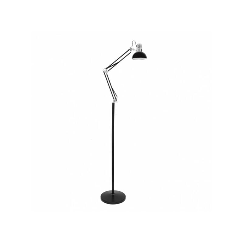 foto del prodotto lampada da tavolo a stelo orientabile nero cromo de 1xe27 nero cromo 180x28x28 cm