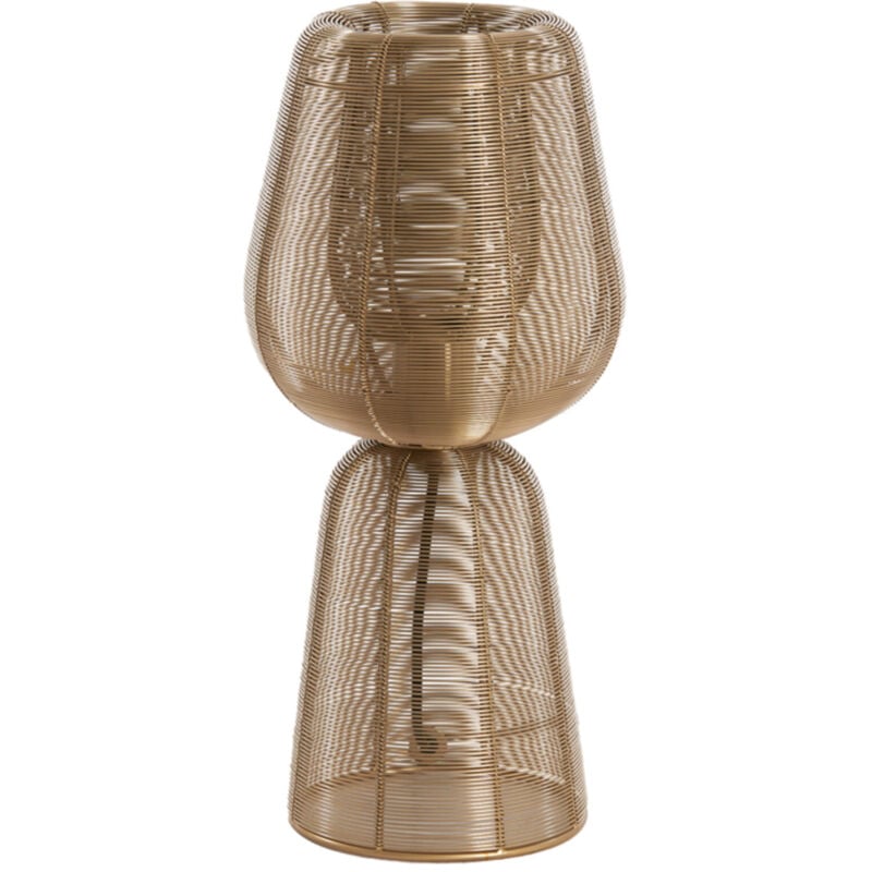 foto del prodotto lampada da tavolo aboso oro metallo e27 light living
