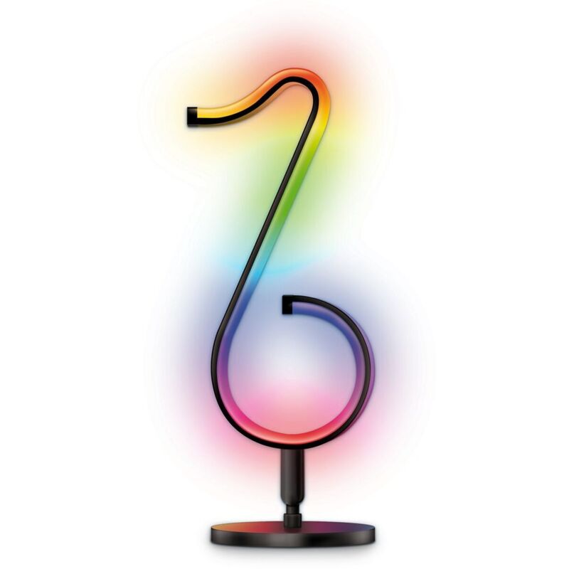 foto del prodotto lampada da tavolo activejet aje melody rgb nero plastica 7 w 5 v