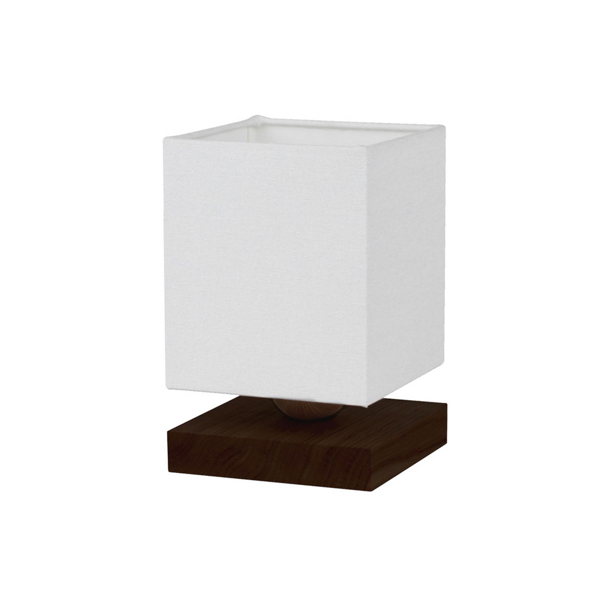 foto del prodotto lampada da tavolo alagon, marrone, legno, 13,5x13,5x20 cm, epikasa