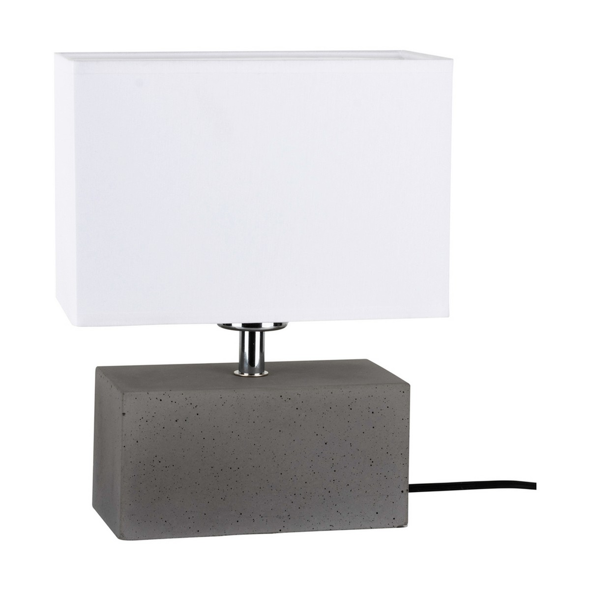 foto del prodotto lampada da tavolo alberche, grigio, cemento, 12x22x28 cm, epikasa