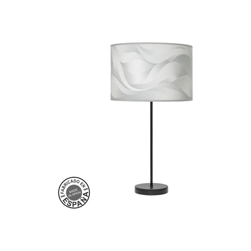 foto del prodotto lampada da tavolo alta 1xe27 nero grigio 63x30x30 cm