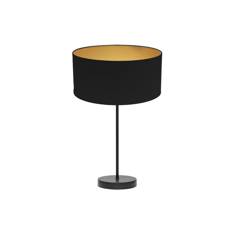 foto del prodotto lampada da tavolo alta anuska 1xe27 nero/nero/oro 62x30x30 cm