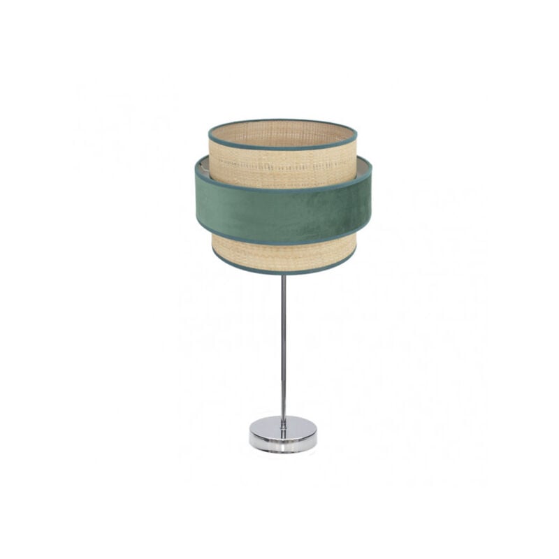 foto del prodotto lampada da tavolo alta kings 1xe27 cromo verde naturale 64x30x30 cm