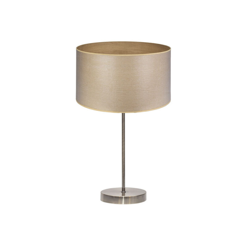foto del prodotto lampada da tavolo alta tania 1xe27 pelle/legno chiaro 62x30x30 cm