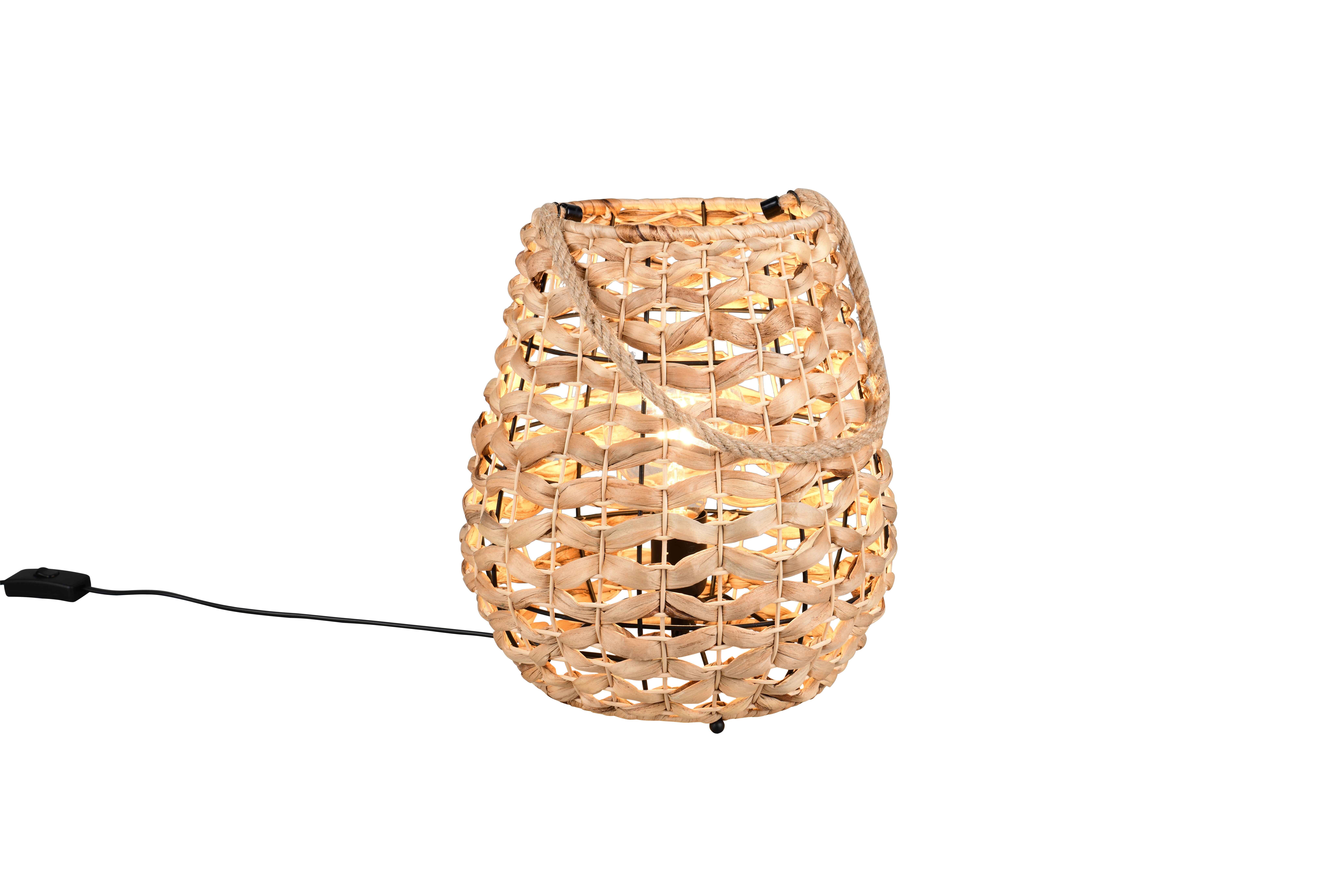foto del prodotto lampada da tavolo appendibile, rattan, d 30 cm, jean