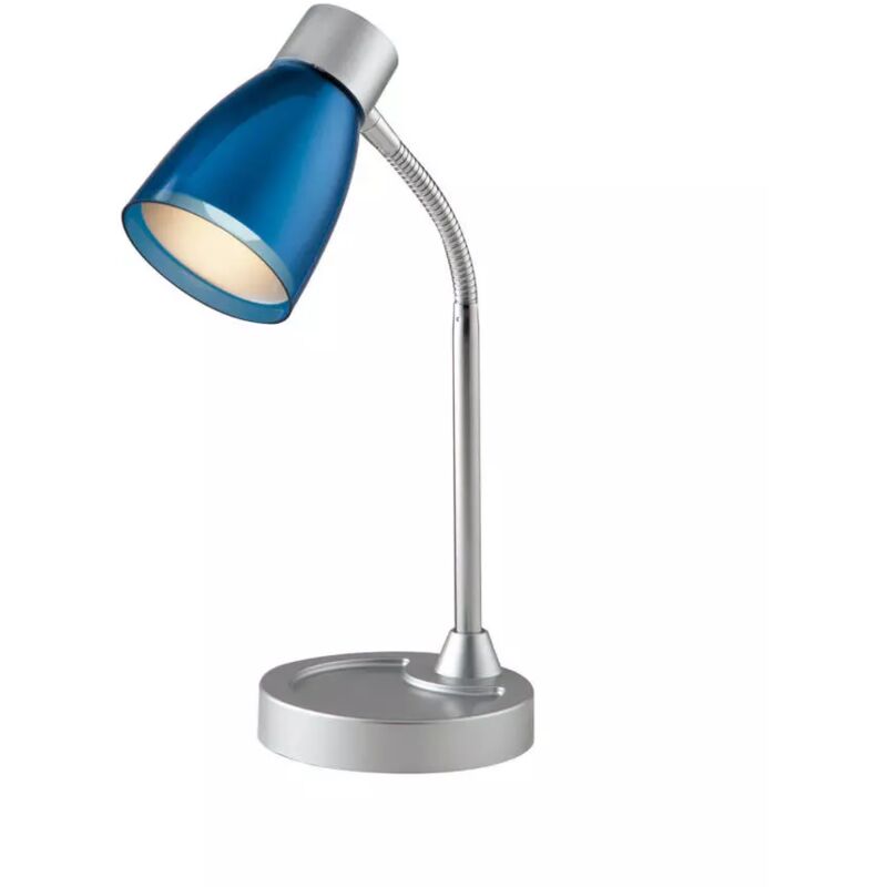foto del prodotto lampada da tavolo arkimede in metallo blu, 40w