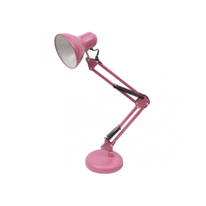 foto del prodotto lampada da tavolo articolata in rutilo 1xe27 rosa 57x39x15 cm