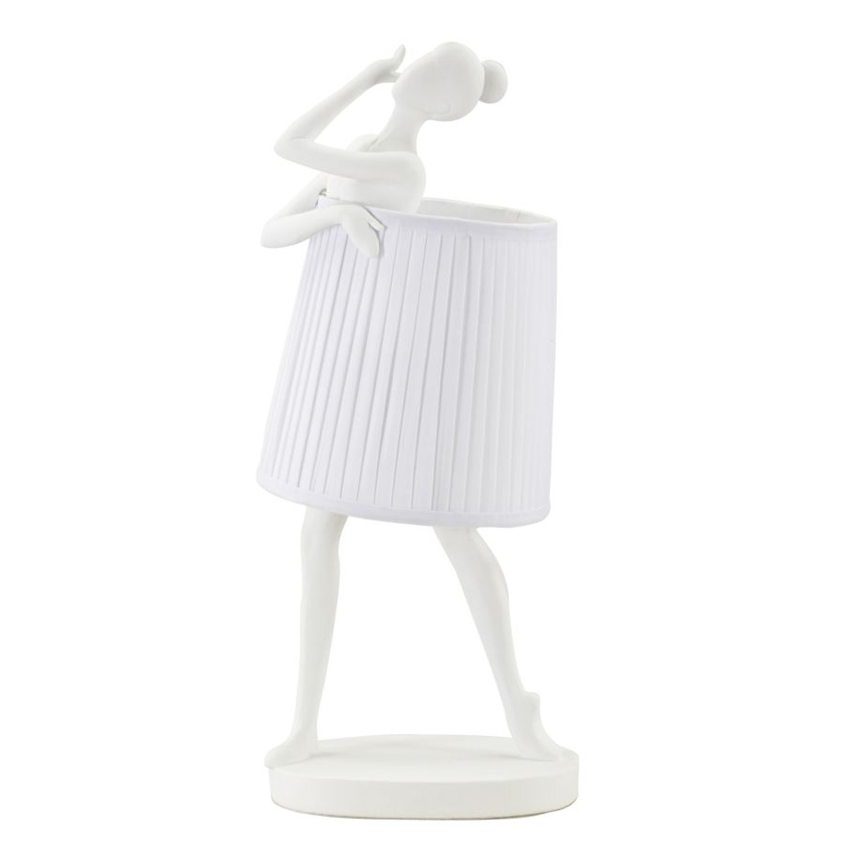 foto del prodotto lampada da tavolo ballerina 2, bianco, poliresina, 29x25x62,5 cm, epikasa