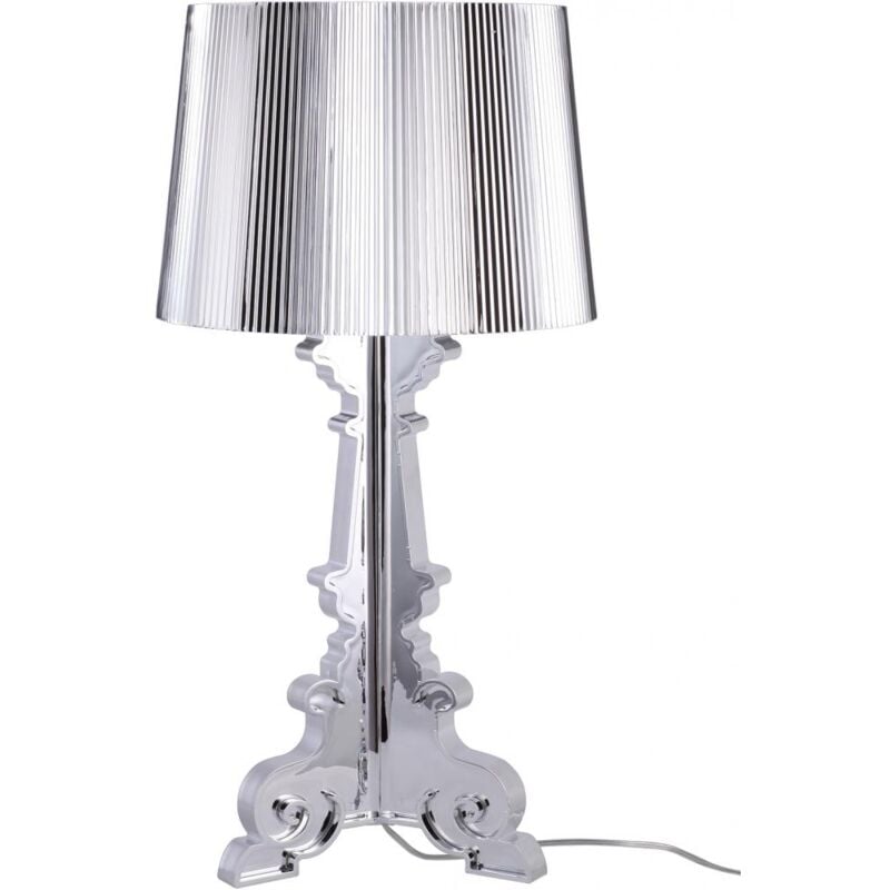 foto del prodotto lampada da tavolo bour modello metallico argento