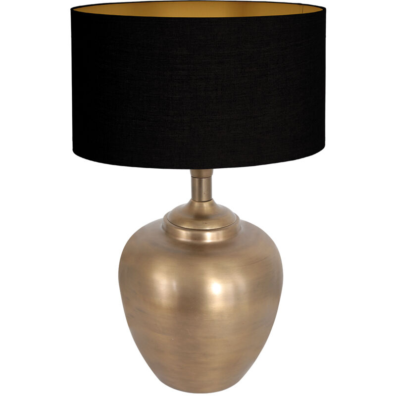 foto del prodotto lampada da tavolo brass bronzo lino metallo steinhauer