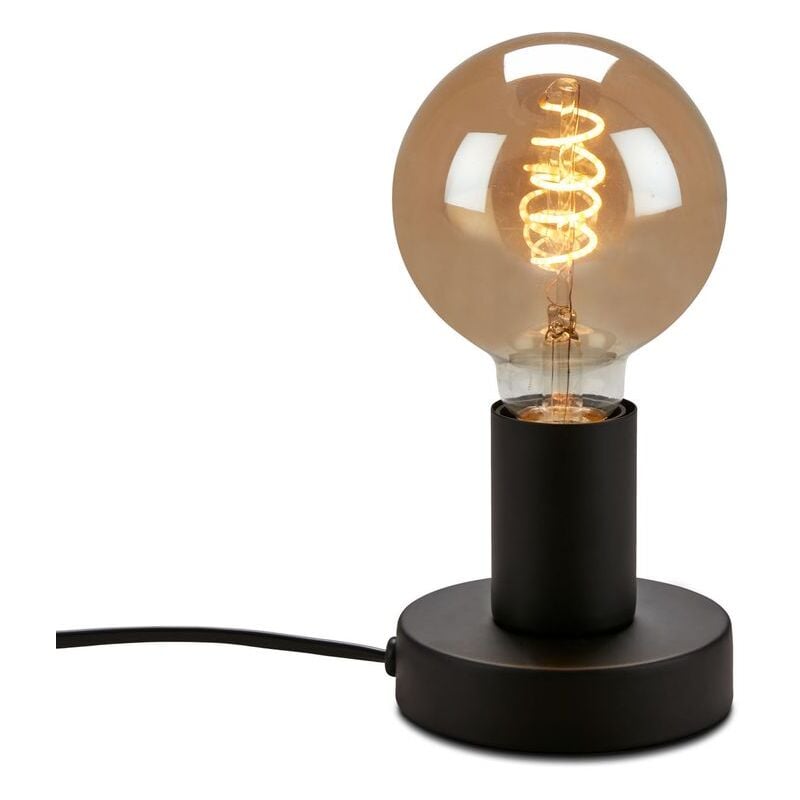 foto del prodotto lampada da tavolo brilo ner leuchten teepu, 10 w, ip20, nero, metallo, escl. 1x e27, 10 cm