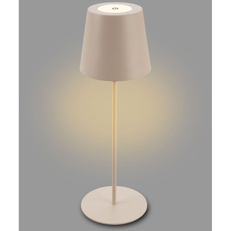 foto del prodotto lampada da tavolo briloner a batteria, touch, regolabile in altezza, batteria ricaricabile sostituibile