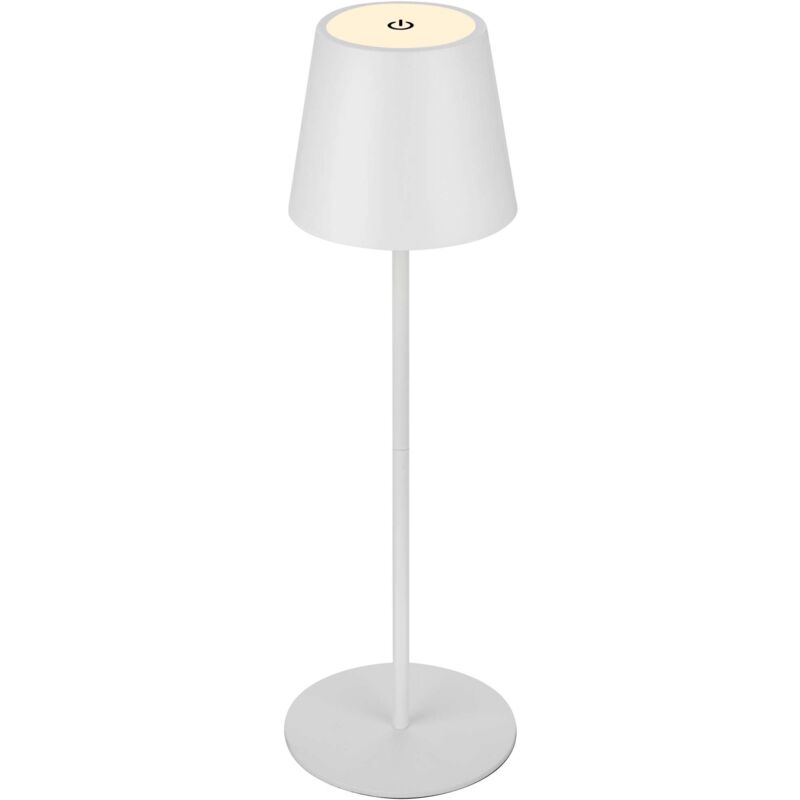 foto del prodotto lampada da tavolo bt10003 bianco batteria ricar.