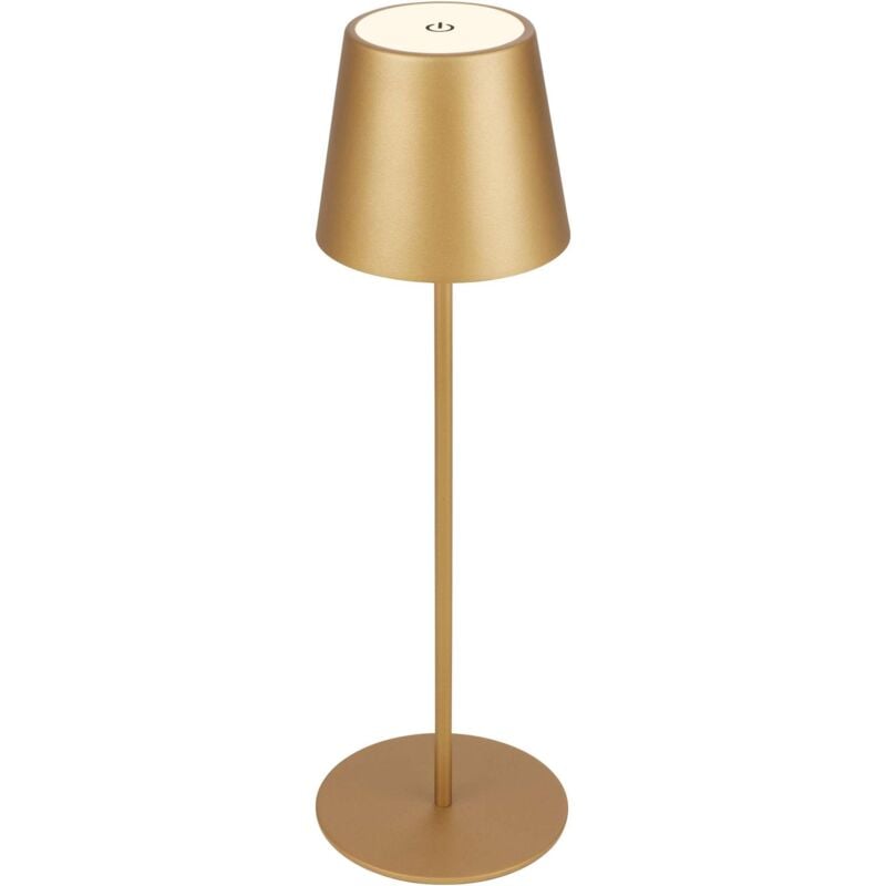 foto del prodotto lampada da tavolo bt10009 oro batteria ricaric.
