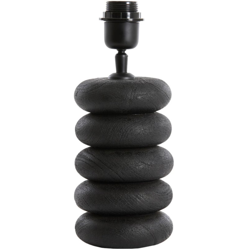 foto del prodotto lampada da tavolo budongo nero legno light living