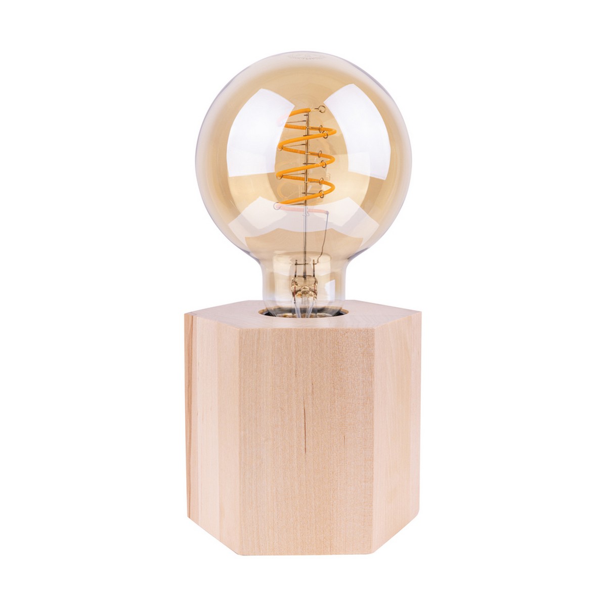 foto del prodotto lampada da tavolo callisto, marrone, legno, 12x12x12 cm, epikasa