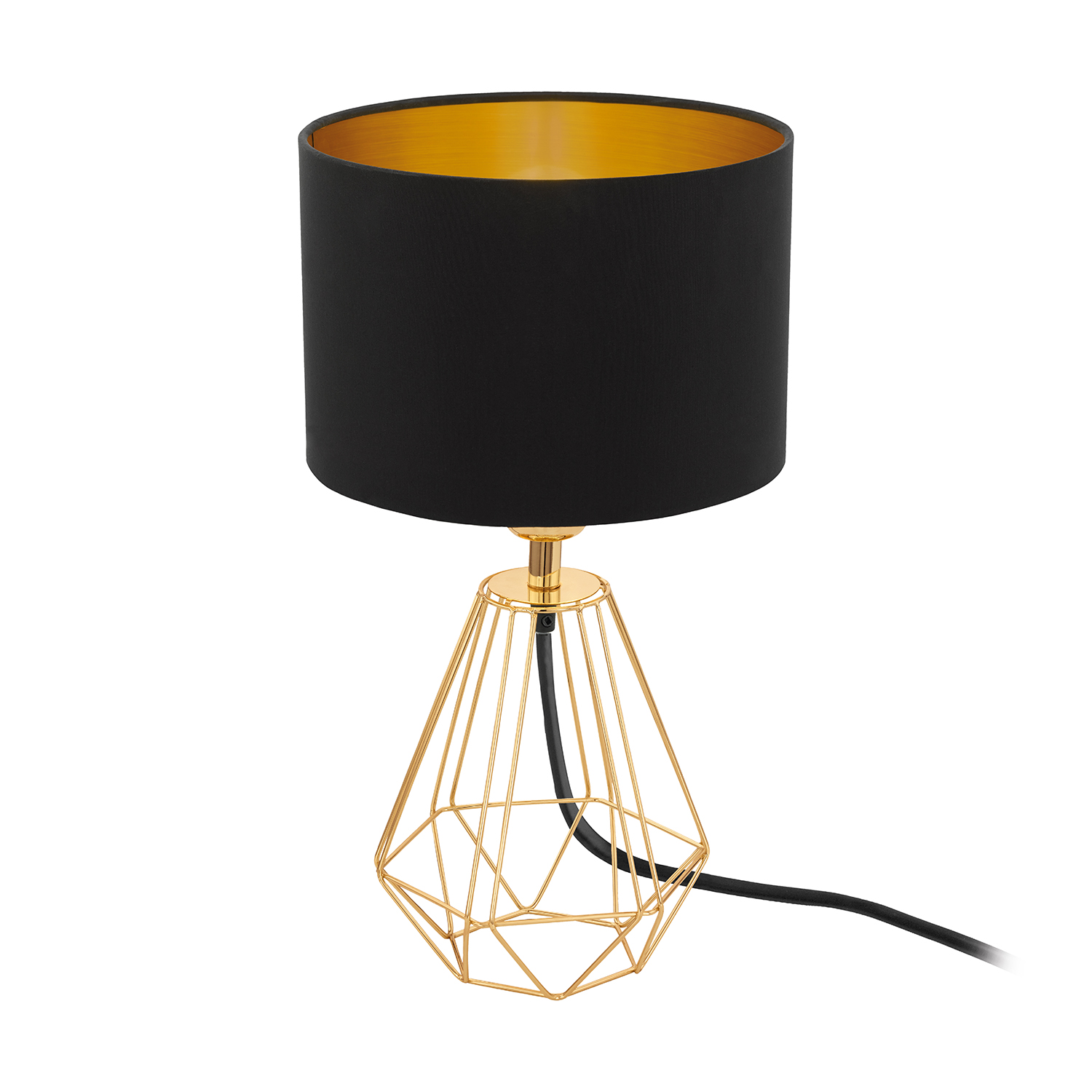 foto del prodotto lampada da tavolo carlton 2 acciaio ottone 1 luce e14