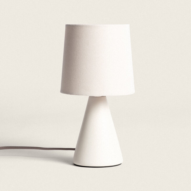foto del prodotto lampada da tavolo ceramica artzai bianco rotto