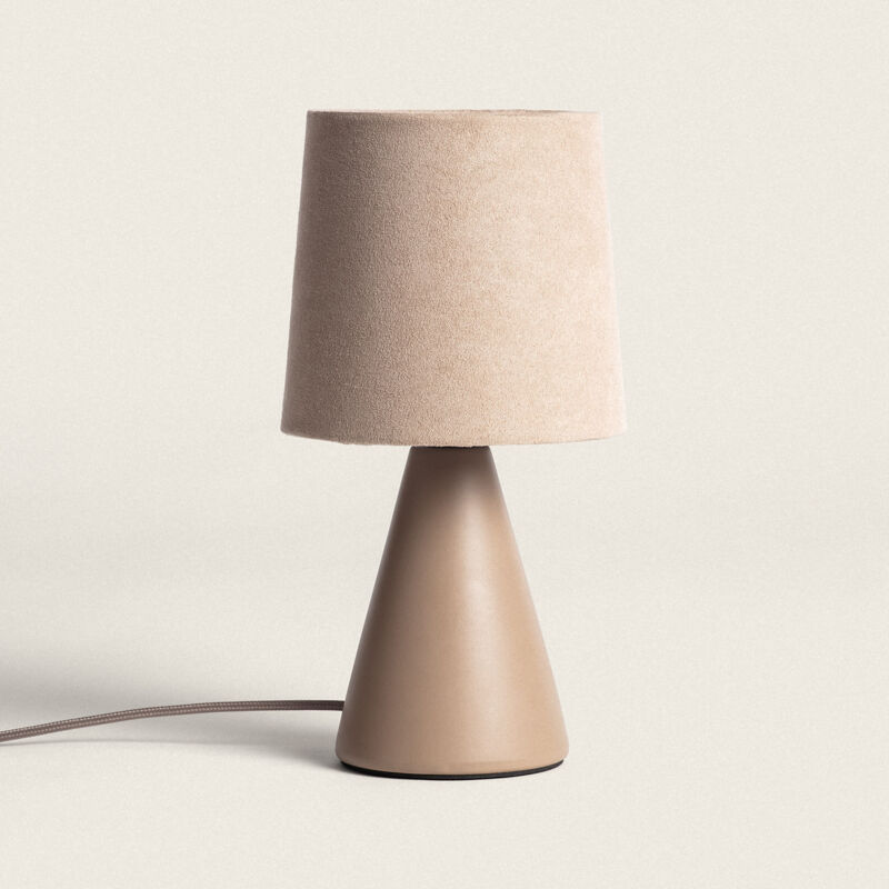 foto del prodotto lampada da tavolo ceramica artzai marrone