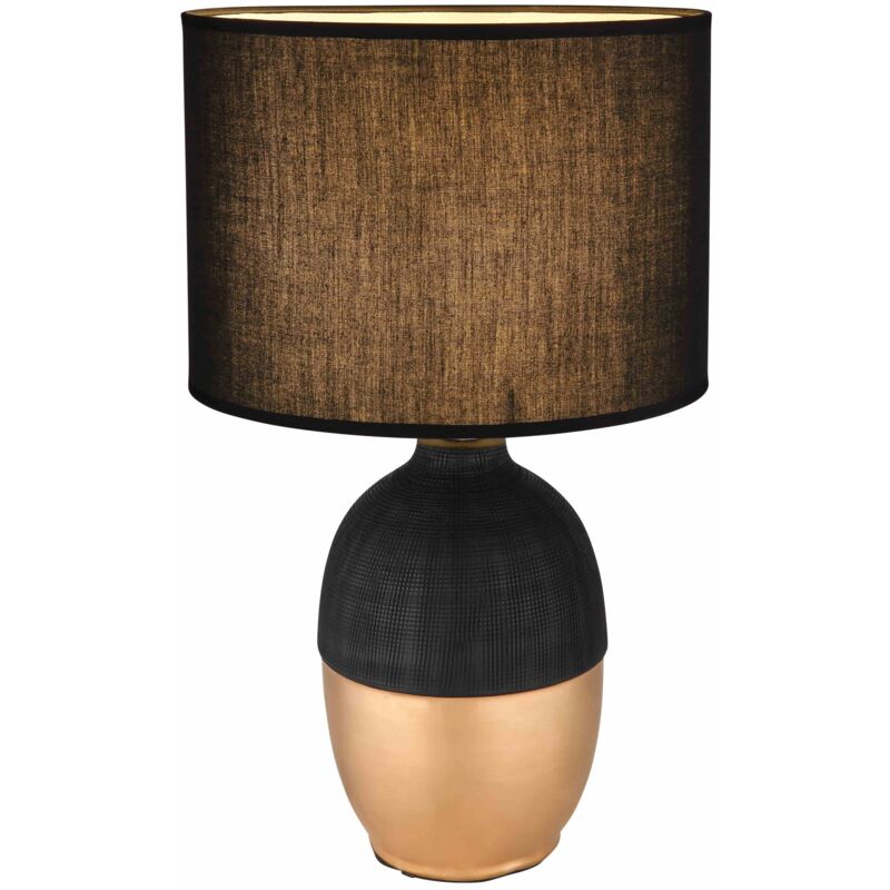 foto del prodotto lampada da tavolo ceramica nero, 1 x e14