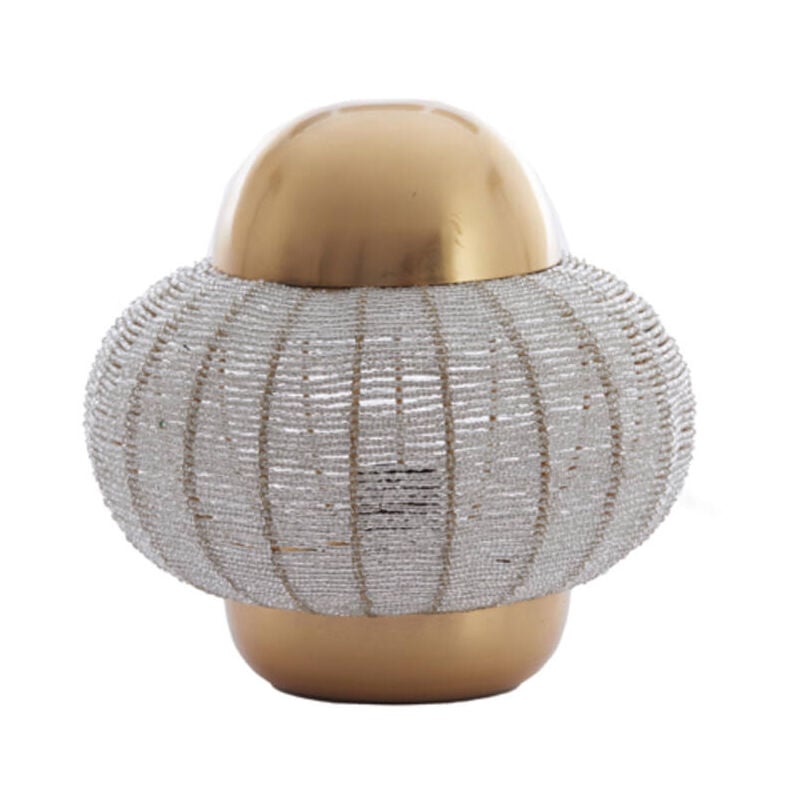 foto del prodotto lampada da tavolo cetara argento metallo light living