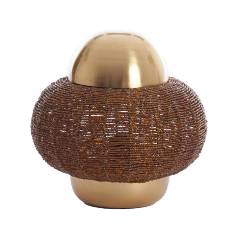 foto del prodotto lampada da tavolo cetara marrone metallo light living